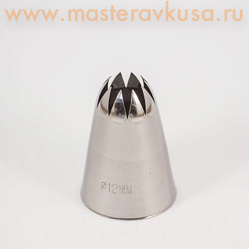 Насадка стальная ЗВЕЗДА закрытая, 12мм  (BC330)