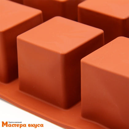 Форма силиконовая КУБ, ячейка 50*50 мм, (8 ячеек) 26*15 см