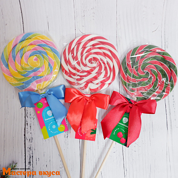 Карамель леденцовая   ЛОЛЛИ БОЛЬШОЙ ДИСК, 110 г (d 10 см) SN