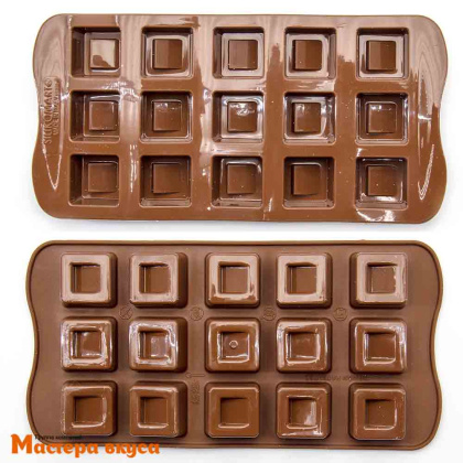 Форма для шоколада силиконовая Silikomart (изи-шок) CUBO (куб), Силикомарт (Италия)