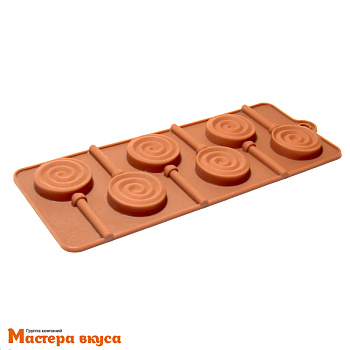 Форма для леденцов силиконовая ЛЕДЕНЕЦ, (6 ячеек), 9,5*24см