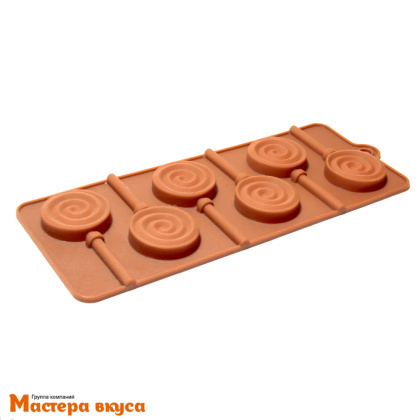 Форма для леденцов силиконовая ЛЕДЕНЕЦ, (6 ячеек), 9,5*24см