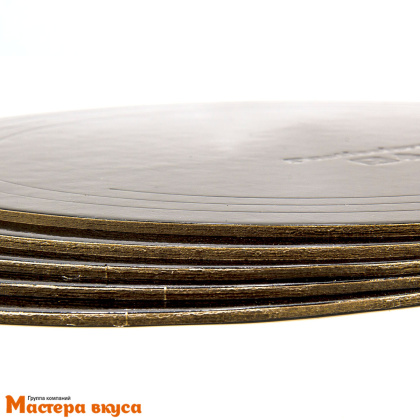 Подложка 1,5 мм, D300 мм, черная/серебро