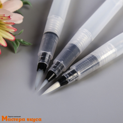 Кисть для декорирования  с резервуаром, (волос нейлон d-4мм дл 1,5см), (1 шт) 