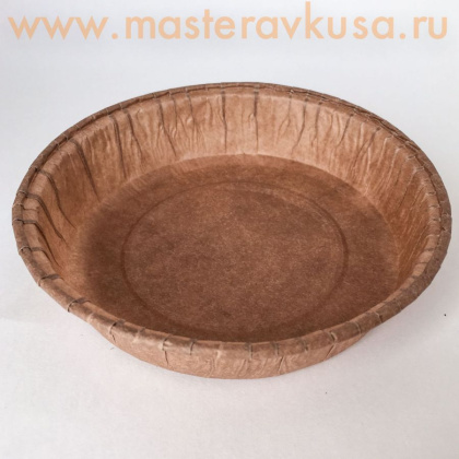 Форма бумажная ПАЙ  d90/100 мм, h21 мм, коричневая