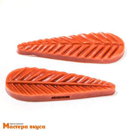 Молд силиконовый, вайнер ЛИСТ ЛИЛИИ 3D (2 части), ~80*77 мм 