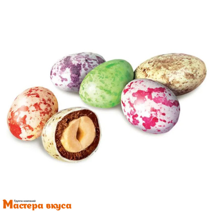 Драже арахис в цветной глазури Яички (Dragon eggs) 100 гр 