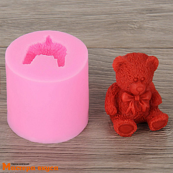 Молд силиконовый  3D МИШУТКА, 6*6*5,5 см