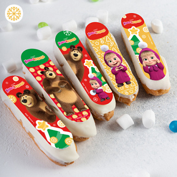 Фотопечать Маша и Медведь, для эклеров, № 192