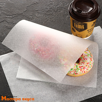 Бумага парафинированная жиростойкая 28*19 см, (упак 5 листов)