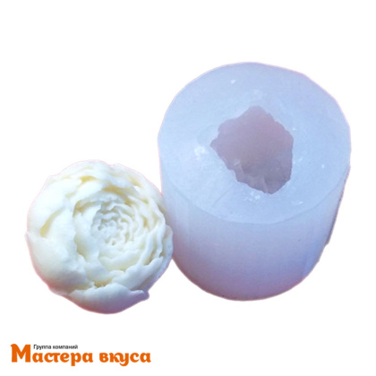 Молд силиконовый  3D ПИОН, изд d~3,8см h~3,6см (шоколад~35гр)