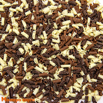 Завитки микс мраморный Темный-Молочный-Белый шоколад, "Mona Lisa" Callebaut (Бельгия), 100 гр