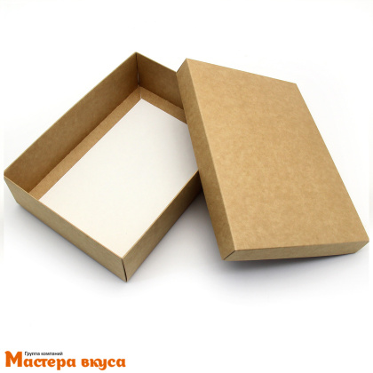 Упаковка для сладостей крышка/дно 210*150*50 мм (крафт)