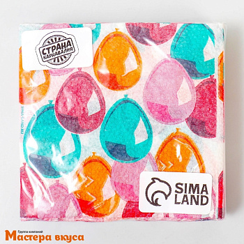 Салфетки бумажные "Воздушные шары" 24*24 см, упак 20 шт