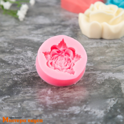 Молд силиконовый ДИКАЯ РОЗА, 4,5*1,5 см