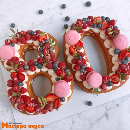 Вырубка пластик, для торта "Цифра 0", 25-26 см