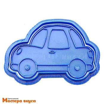 Вырубка пластик + штамп МАШИНКА, 10 см