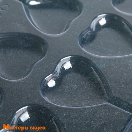 Форма для шоколада пластиковая, топпер СЕРДЦЕ НА ПАЛОЧКЕ, (8 ячеек) 27.2*18.2*1 см