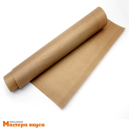 Коврик (лист) для выпечки тефлон антипригарный (коричневый), 60*40см Caramella