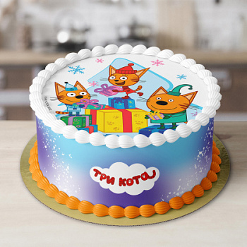 Фотопечать Три кота, для торта, № 59