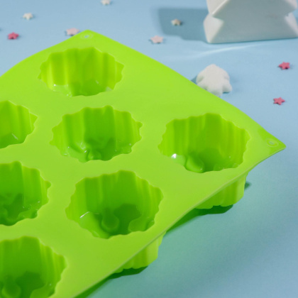 Форма силиконовая СНЕЖИНКА, (11 ячеек) 30*17*5 см 