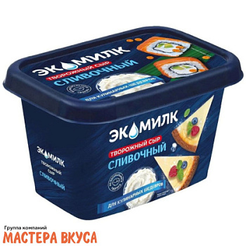 Сыр творожный Экомилк 60%, упаковка 350 гр