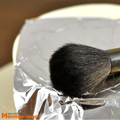 Серебро пищевое ЛИСТ 80*80 Корея, 23 карата (Е174)