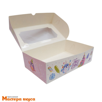 Упаковка для зефира и печенья с окном 250*150*70 мм  (Это вам!)