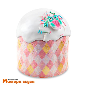 Форма бумажная для кулича (100г) d70*h60 мм РОМБИКИ