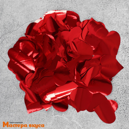 Конфетти декоративное для бенто-торта и шара, "Сердце", d 2,5 см, 10гр