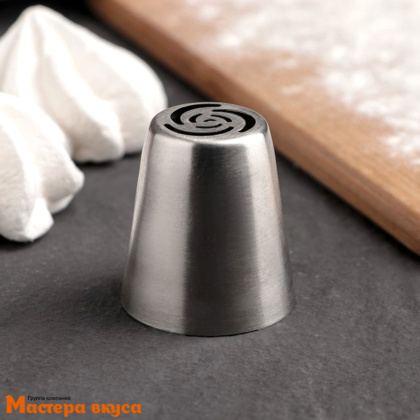 Насадка стальная ЦВЕТОК,  d-35мм, h-40мм 