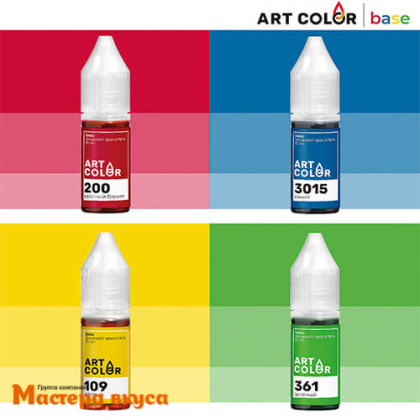 Набор гелевых красителей Art Color Base, 12 мл (4 цвета) 