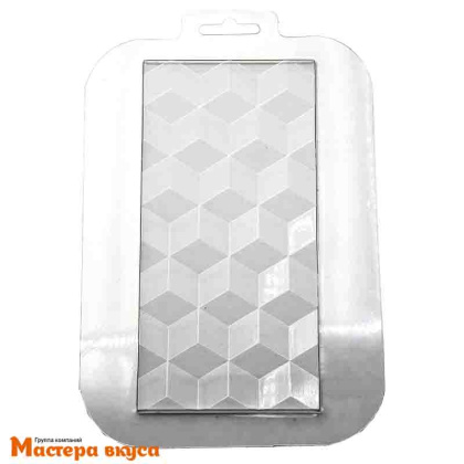 Форма для шоколада пластиковая, плитка КУБИКИ, 170*85*10 мм