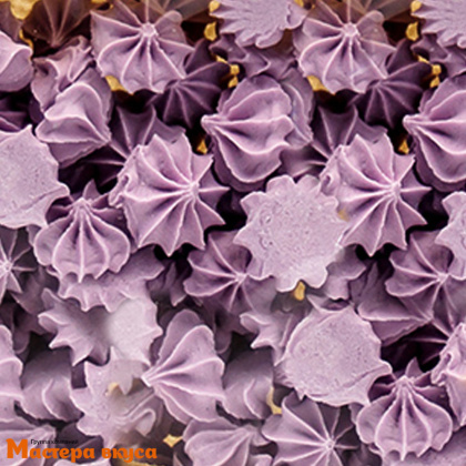 Сахарные украшения МЕРЕНГА (безе) мини, сиреневые 50 гр