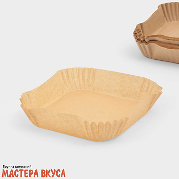 Форма для выпечки и аэрогриля d-16, h-4,5 см (пергамент), квадрат