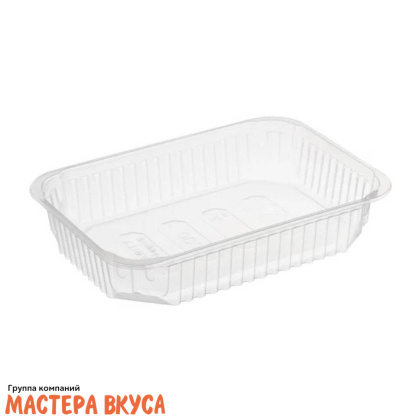 Контейнер  прямоугольный с крышкой,  500мл, 186*132 h35 мм (ПП)