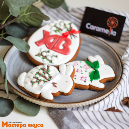 Вырубка пластик КРОЛИК ПАСХАЛЬНЫЙ, 9,7*8 см