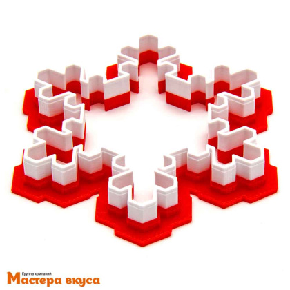 Вырубка пластик  СНЕЖИНКА, 8 см 