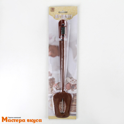 Термометр-игла (термощуп) с ЖК экраном (min 0C/ max +300С) + лопатка "Шоколад"