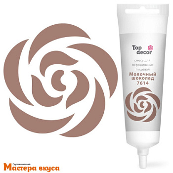 Краситель гелевый Top decor, МОЛОЧНЫЙ ШОКОЛАД 7614, 100гр