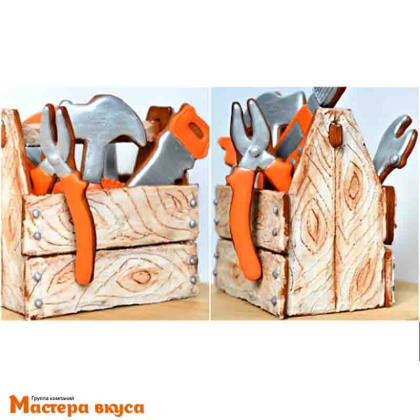 Набор вырубок пластик ИНСТРУМЕНТЫ, (набор 6 шт) ~10см