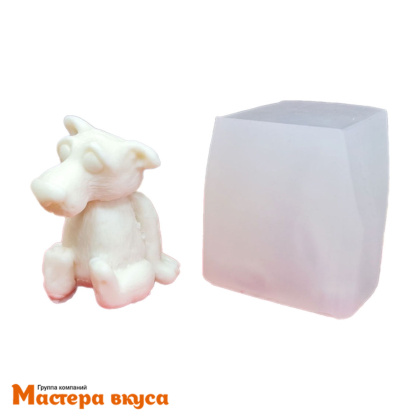 Молд силиконовый  3D ВОЛК - ТЫ ЗАХОДИ, ЕСЛИ ЧТО, изд 5,5*4,9 см (шоколад~65гр) 