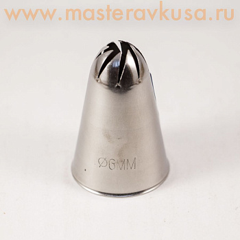 Насадка стальная РОЗА ФАНТАЗИЙНАЯ, 6мм  (BR331)