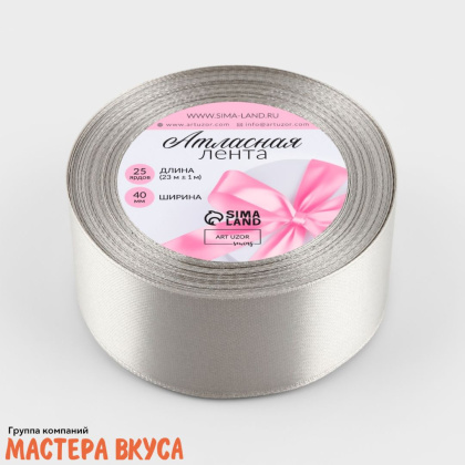 Лента декоративная, БЕЛАЯ  "Снежинки", 5 мм, (катушка ~200м)