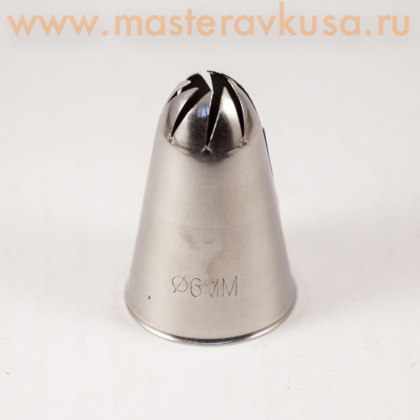 Насадка стальная РОЗА ФАНТАЗИЙНАЯ, 6мм  (BR331)