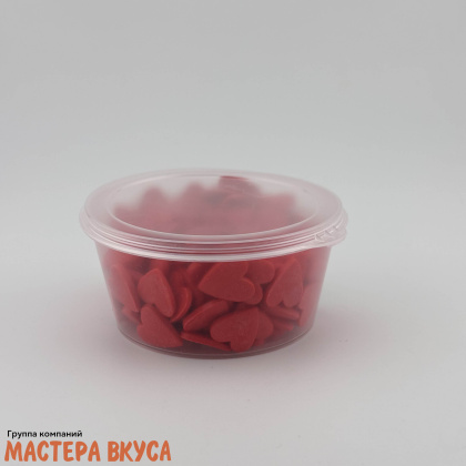 Посыпка СЕРДЕЧКИ красные Большие, 50 гр 