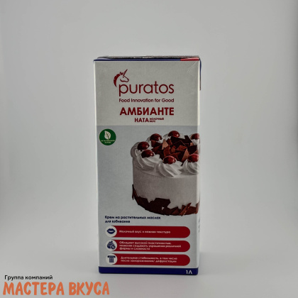 Сливки растительные Пуратос АМБИАНТЕ НАТА (сливочный вкус) 1л