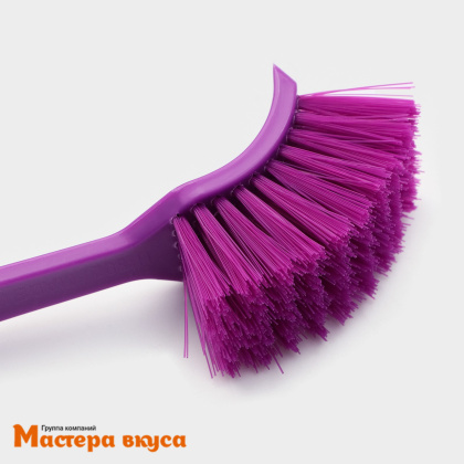 Щетка для посуды с изогнутой ручкой, 20 см