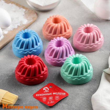 Форма силиконовая ПАЛЬЧИКИ ОБЛИЖЕШЬ, (набор 6 шт), d-7см h-3 см