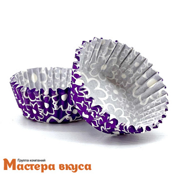 Капсула бумажная для конфет, d-3,5см  h-2см, ФИАЛКА, (миниупак ~20-25 шт)